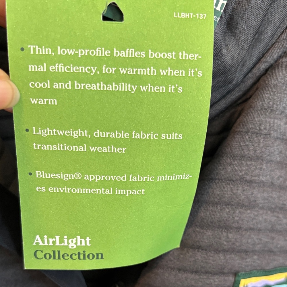 NWT L.L. Bean Alright Knit Pullover Alley Gray Women's Jacket S - Picture 12 of 14